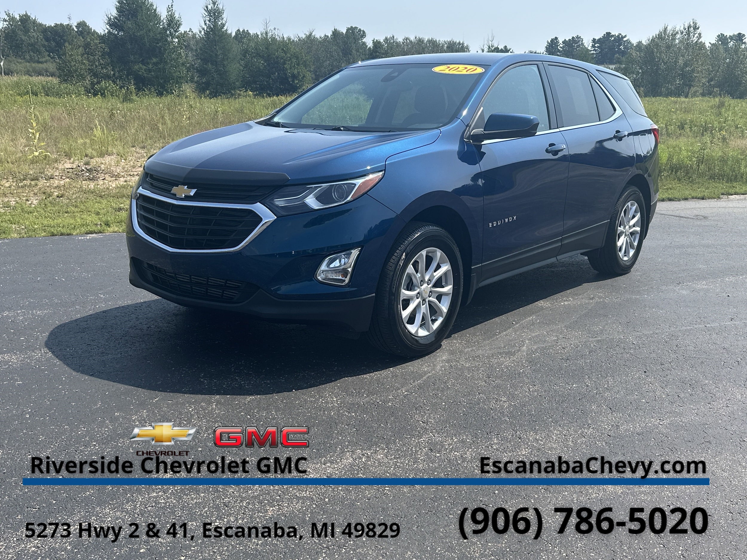 Certified 2020 Chevrolet Equinox LT with VIN 3GNAXUEV9LL330536 for sale in Escanaba, MI