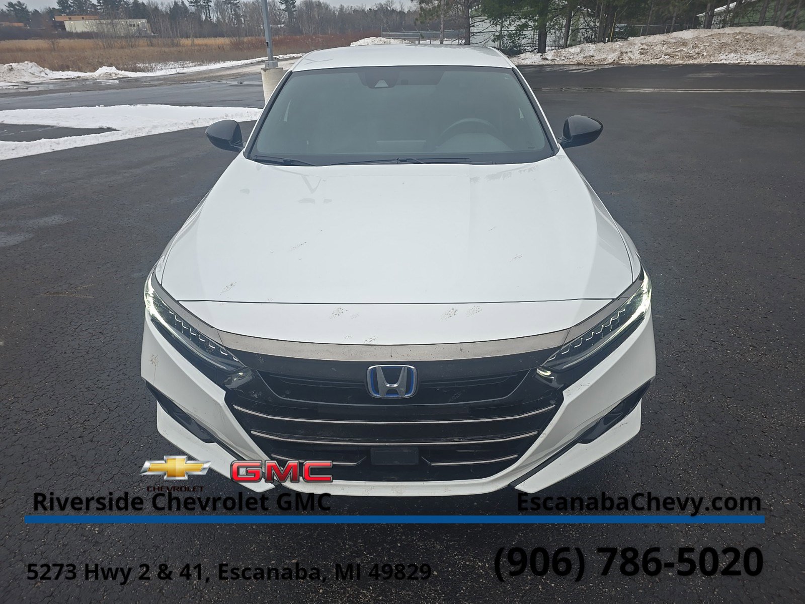 Certified 2022 Honda Accord Hybrid Sport with VIN 1HGCV3F26NA041017 for sale in Escanaba, MI