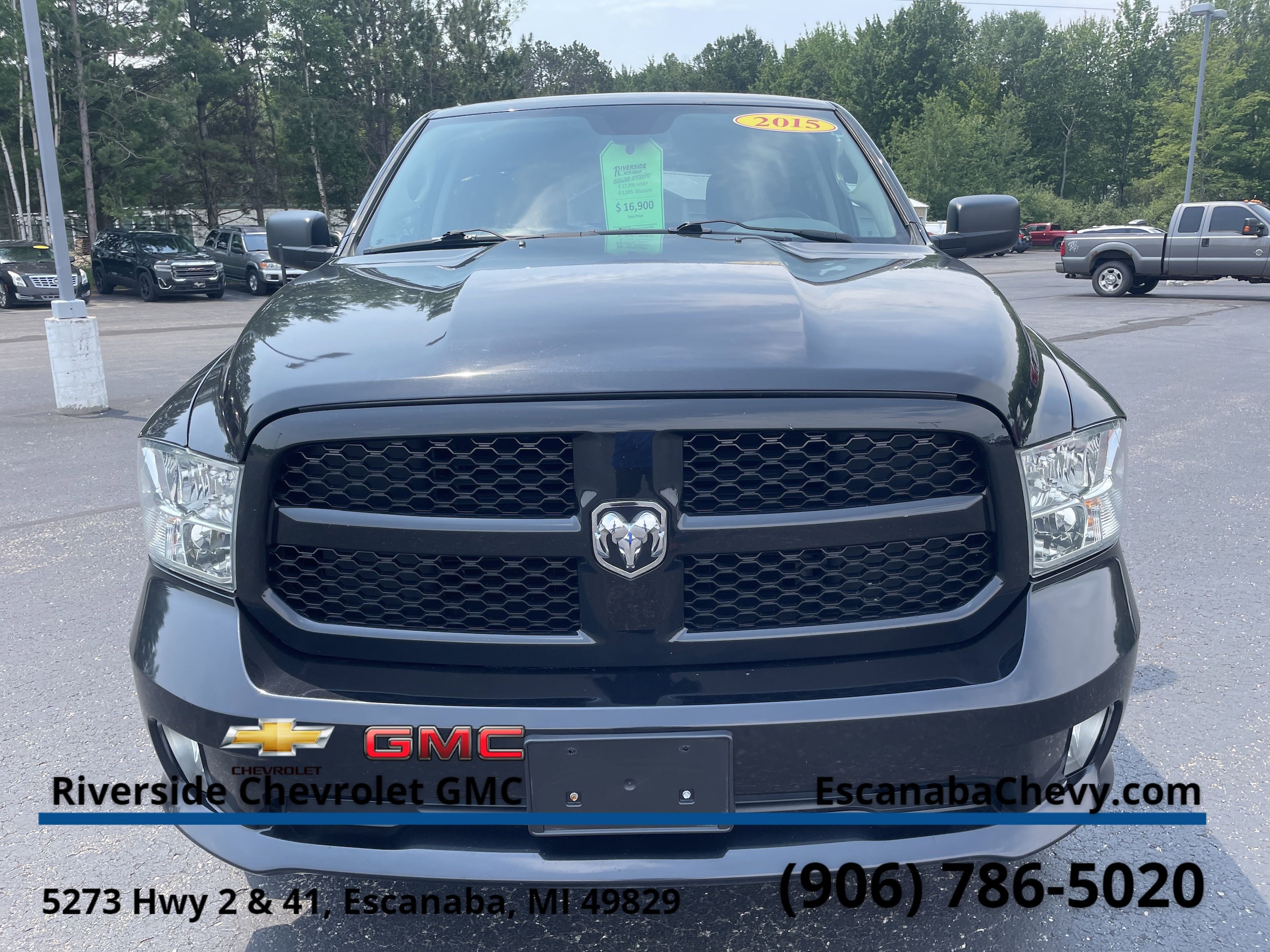 Used 2015 RAM Ram 1500 Pickup Express with VIN 1C6RR7KG5FS636319 for sale in Escanaba, MI