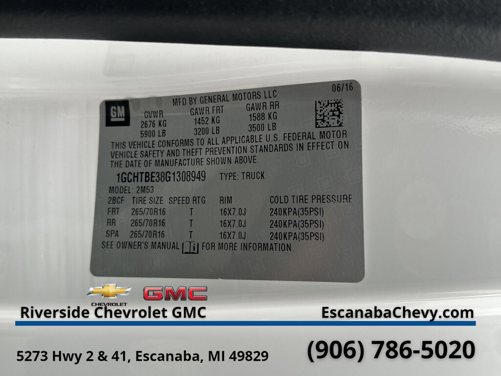 Certified 2016 Chevrolet Colorado 4WD WT Truck