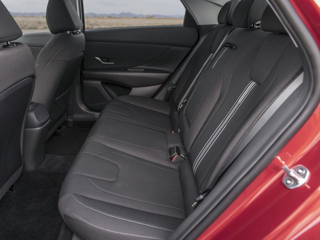 New Hyundai Elantra back seat