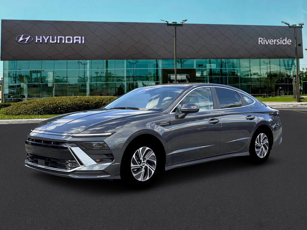 New 2026 Hyundai Sonata Hybrid Blue Sedan