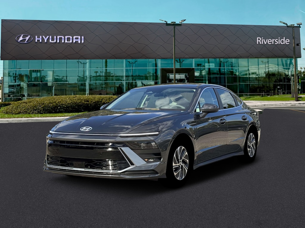 New 2026 Hyundai Sonata Hybrid Blue Sedan