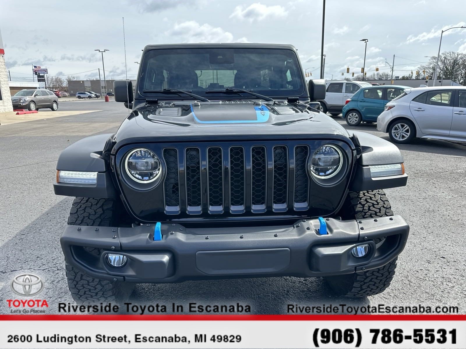 Certified 2021 Jeep Wrangler Unlimited Rubicon 4XE with VIN 1C4JJXR68MW500346 for sale in Escanaba, MI