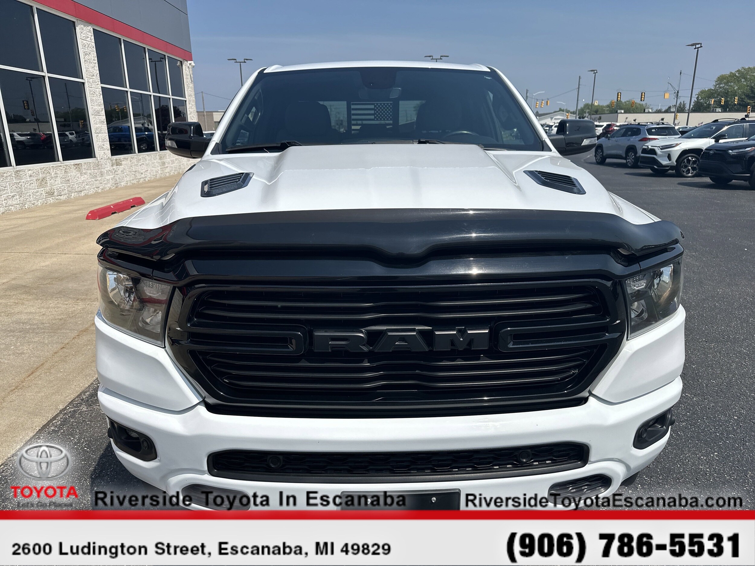 Certified 2021 RAM Ram 1500 Pickup Big Horn/Lone Star with VIN 1C6SRFBT6MN788162 for sale in Escanaba, MI