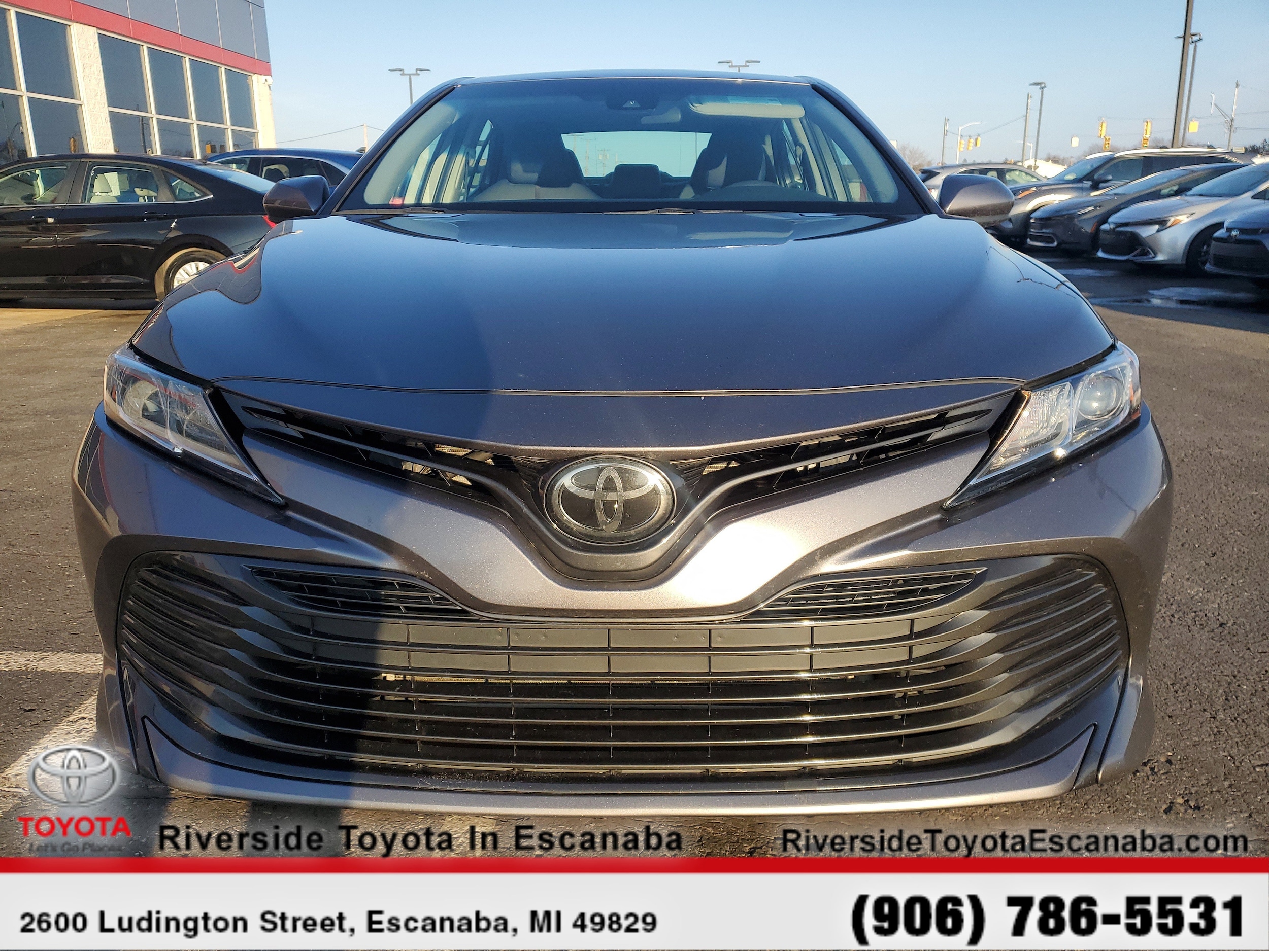 Certified 2018 Toyota Camry LE with VIN 4T1B11HK8JU021637 for sale in Escanaba, MI