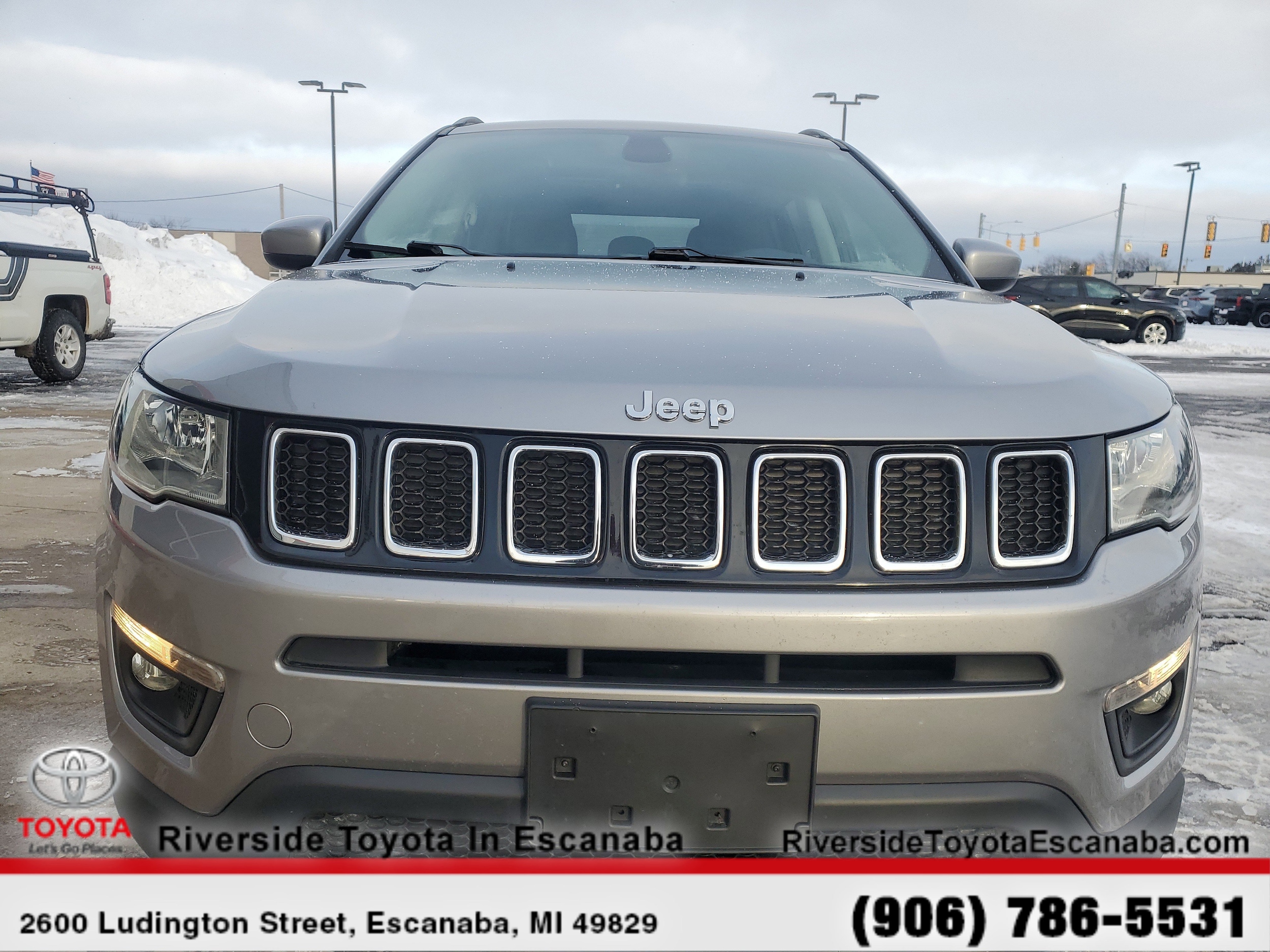Certified 2018 Jeep Compass Latitude with VIN 3C4NJDBB1JT222639 for sale in Escanaba, MI