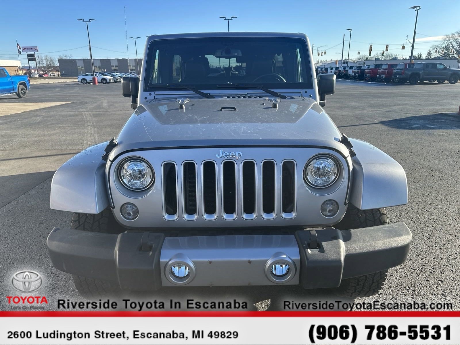 Certified 2017 Jeep Wrangler Unlimited Sahara with VIN 1C4BJWEG5HL687047 for sale in Escanaba, MI