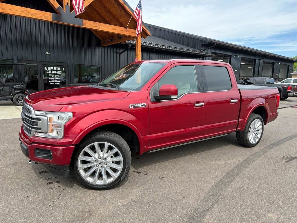 Red 2019 Ford F-150 Pickup Truck Four-Wheel Drive Automatic