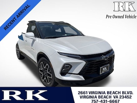 Featured Used 2024 Chevrolet Blazer RS SUV 3GNKBERS0RS135349 for Sale in Virginia Beach, VA