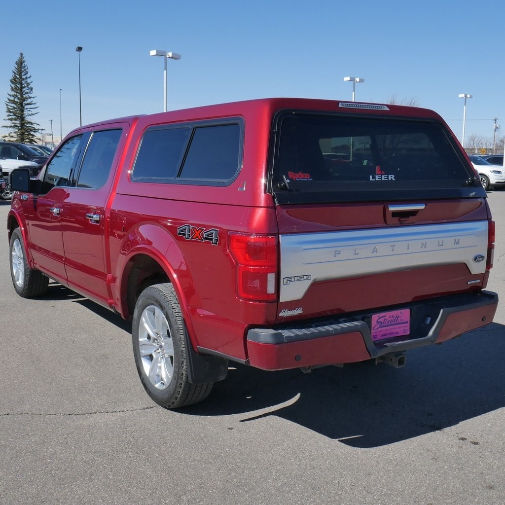 Used 2019 Ford F-150 Platinum with VIN 1FTEW1E48KFA96417 for sale in Jamestown, ND