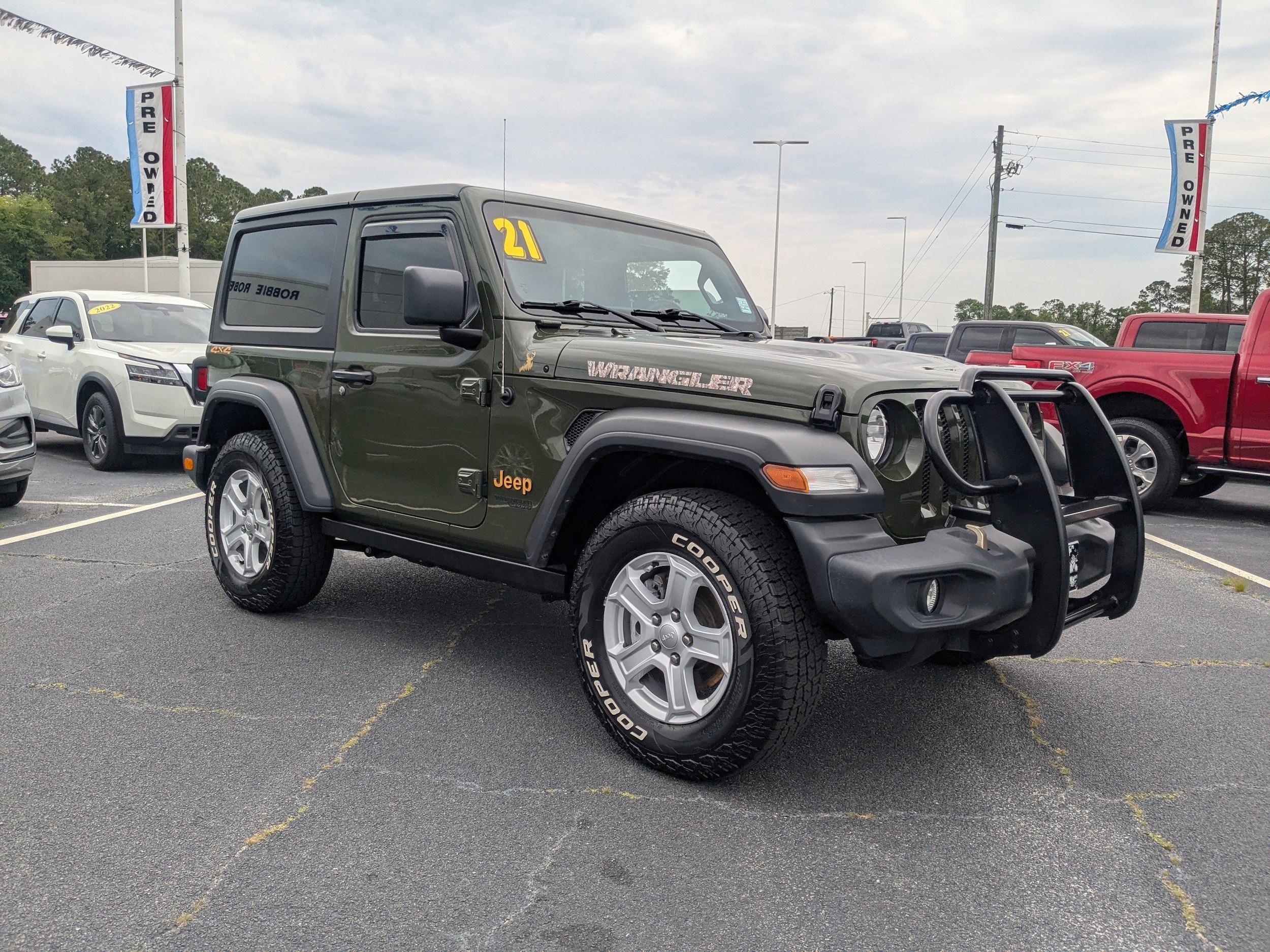 Used 2021 Jeep Wrangler Sport S with VIN 1C4GJXAN5MW858243 for sale in Waycross, GA