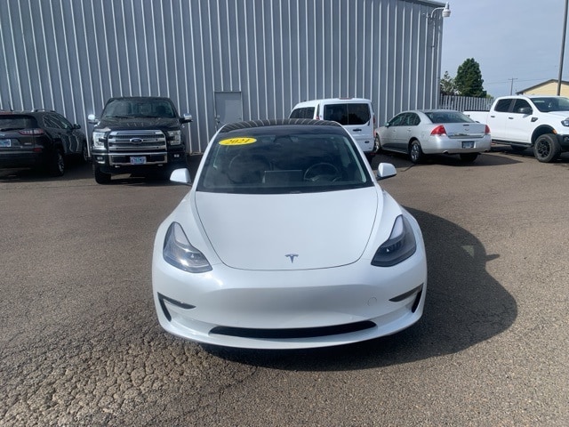 Used 2021 Tesla Model 3 Base with VIN 5YJ3E1EA6MF872258 for sale in Albany, OR