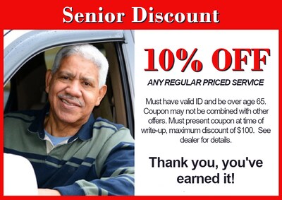 10% Senior Discount 10% Senior Discount
