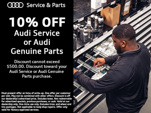 Audi service parts discount