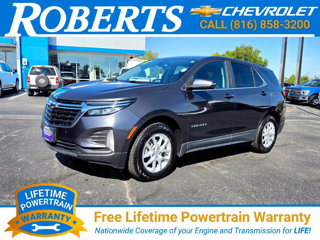 Used 2022 Chevrolet Equinox LT with VIN 3GNAXUEV4NS219322 for sale in Kansas City