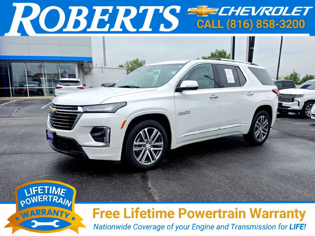 Used 2023 Chevrolet Traverse High Country with VIN 1GNEVNKW4PJ118683 for sale in Kansas City
