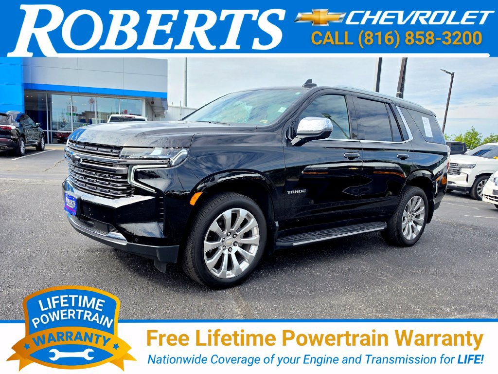 Used 2021 Chevrolet Tahoe Premier with VIN 1GNSKSKDXMR113980 for sale in Kansas City