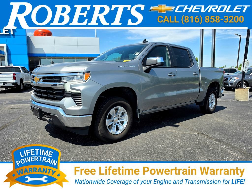 Used 2025 Chevrolet Silverado 1500 LT with VIN 1GCUKDED7SZ122643 for sale in Kansas City