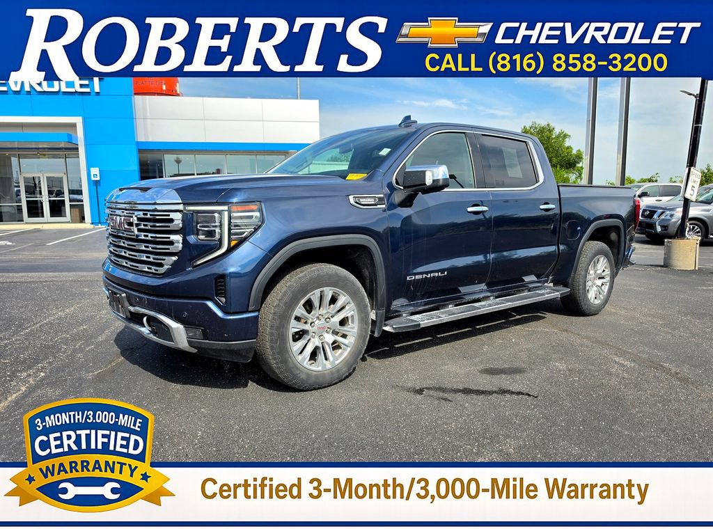 Used 2022 GMC Sierra 1500 Denali with VIN 1GTUUGET2NZ515098 for sale in Kansas City