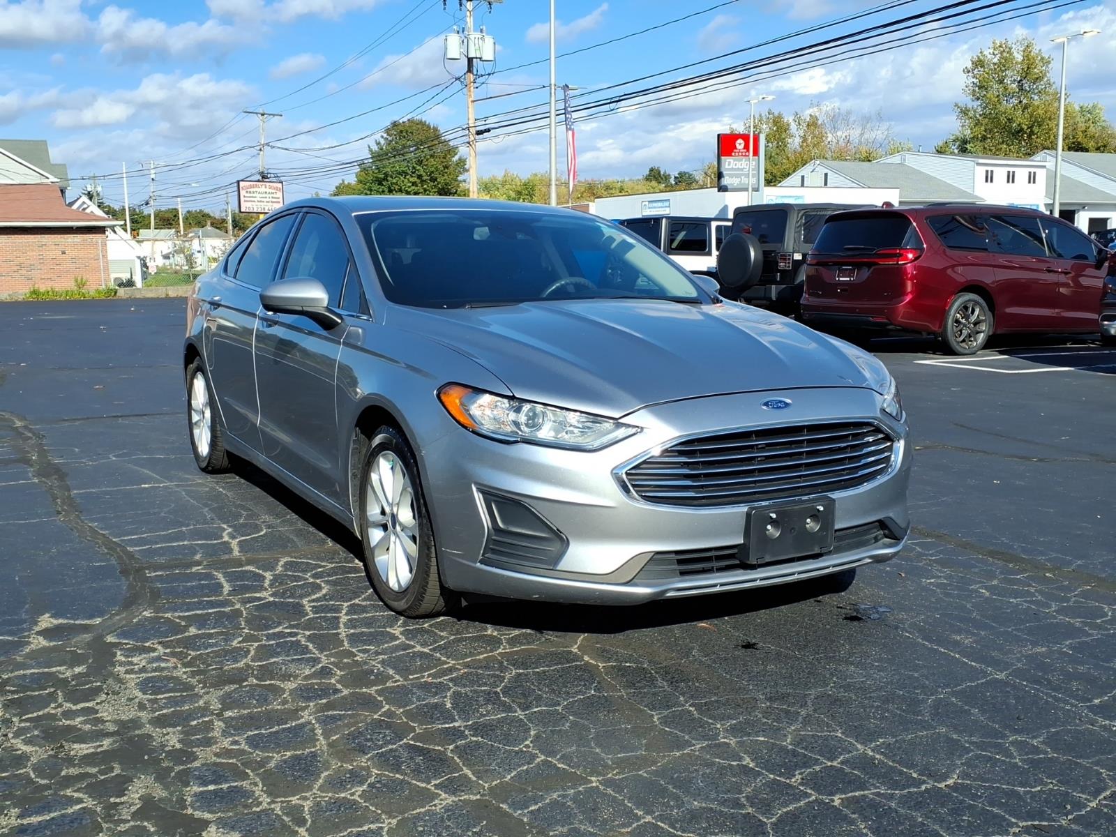 Used 2020 Ford Fusion Hybrid SE with VIN 3FA6P0LU6LR267013 for sale in Meriden, CT