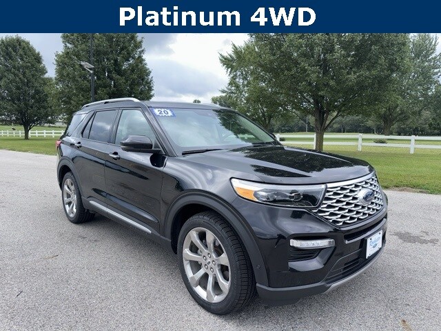 Used 2020 Ford Explorer Platinum with VIN 1FM5K8HC1LGA37756 for sale in Rochester, IN