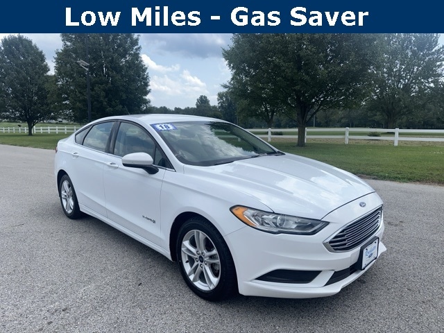 Used 2018 Ford Fusion Hybrid S with VIN 3FA6P0UUXJR261680 for sale in Rochester, IN