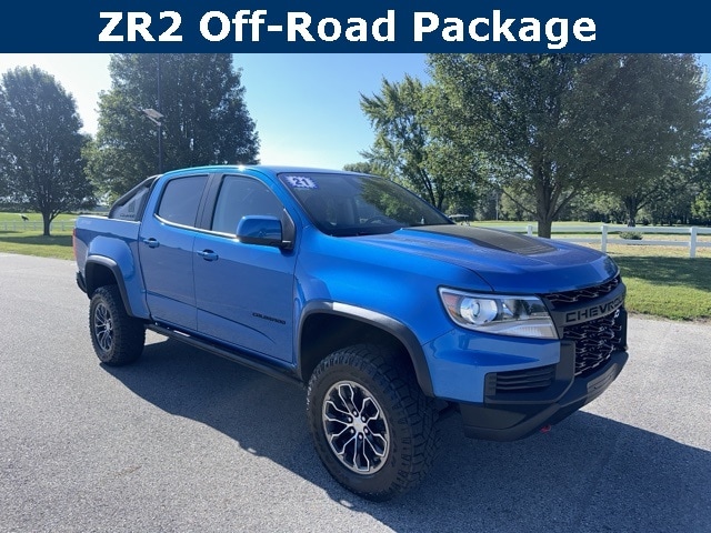 Used 2021 Chevrolet Colorado ZR2 with VIN 1GCGTEEN7M1241531 for sale in Rochester, IN