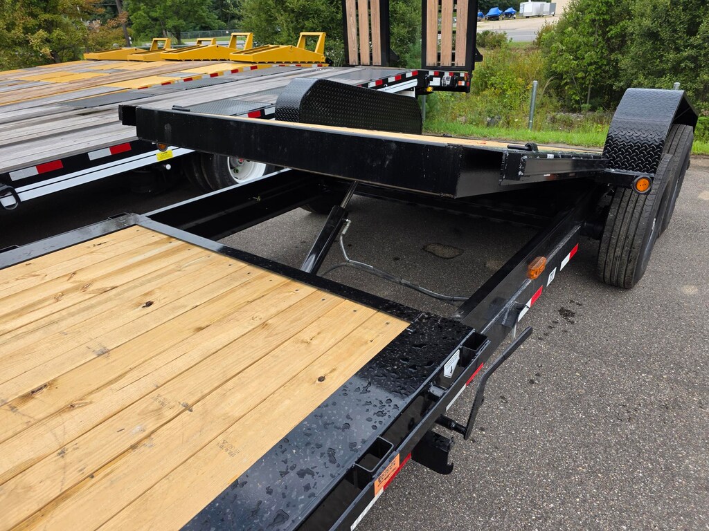 New 2027 PJ 24' TILT 8' Stationary, 16' Tilt Deck Gravity Tilt