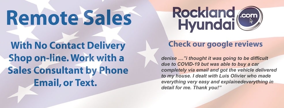 Rockland Hyundai Remote Sales Banner