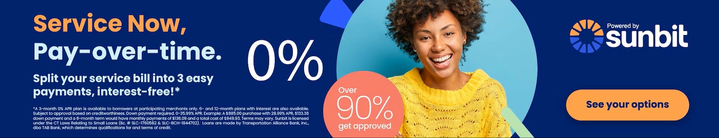  Sunbit 0% Financing for 90 Days