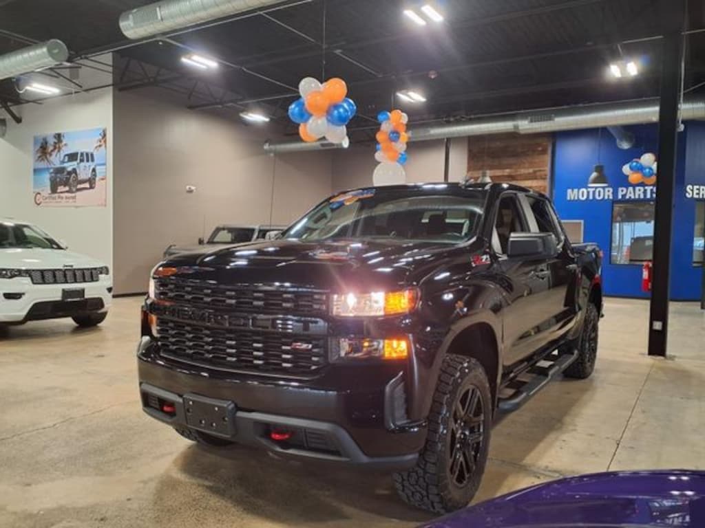 Used 2021 Chevrolet Silverado 1500 Custom Trail Boss Truck Crew Cab