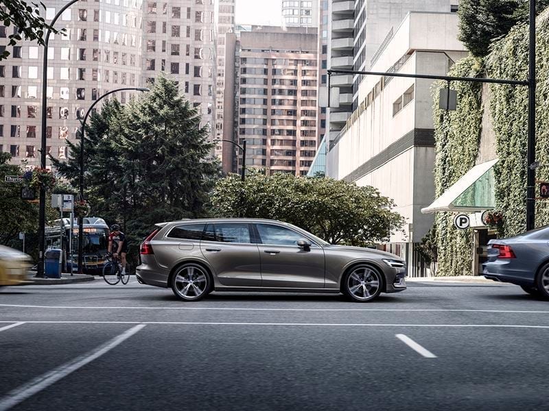 2019 Volvo V60 on the road