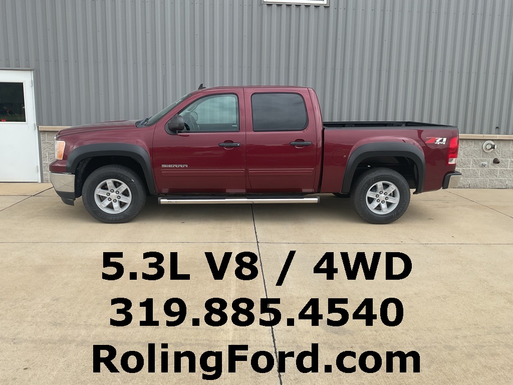 Used 2013 GMC Sierra 1500 SLE with VIN 3GTP2VE7XDG189897 for sale in Shell Rock, IA