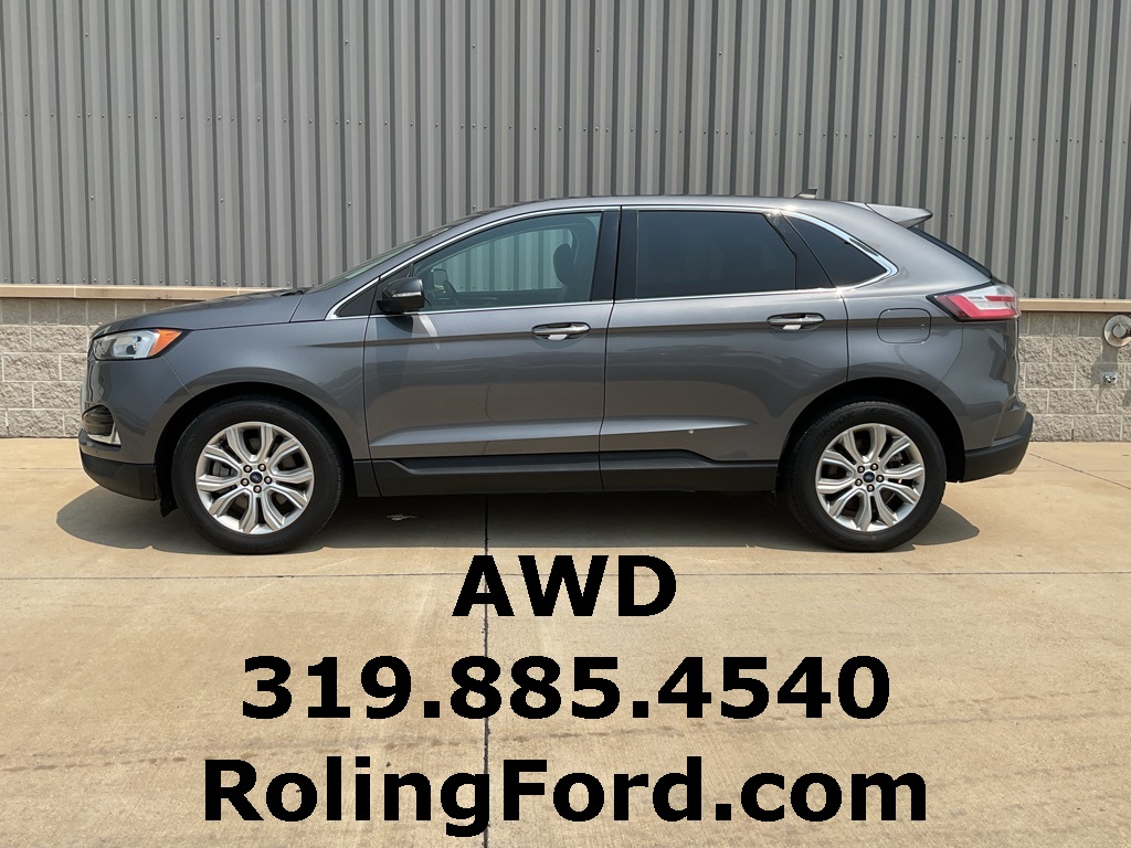 Used 2022 Ford Edge Titanium with VIN 2FMPK4K97NBA31405 for sale in Shell Rock, IA