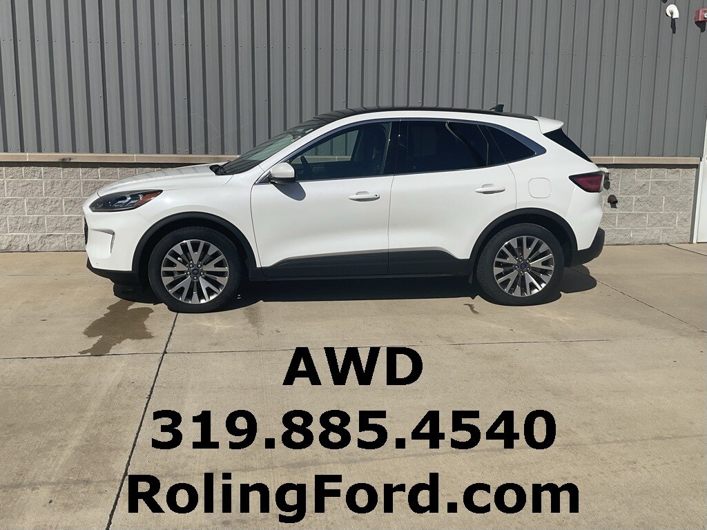Used 2022 Ford Escape Titanium with VIN 1FMCU9DZ5NUA31142 for sale in Shell Rock, IA