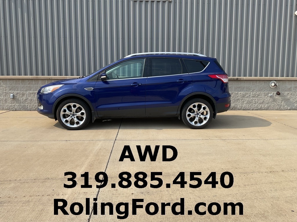Used 2014 Ford Escape Titanium with VIN 1FMCU9J90EUB41200 for sale in Shell Rock, IA