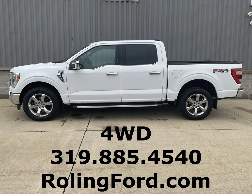 Used 2022 Ford F-150 Lariat with VIN 1FTFW1E54NKD82578 for sale in Shell Rock, IA