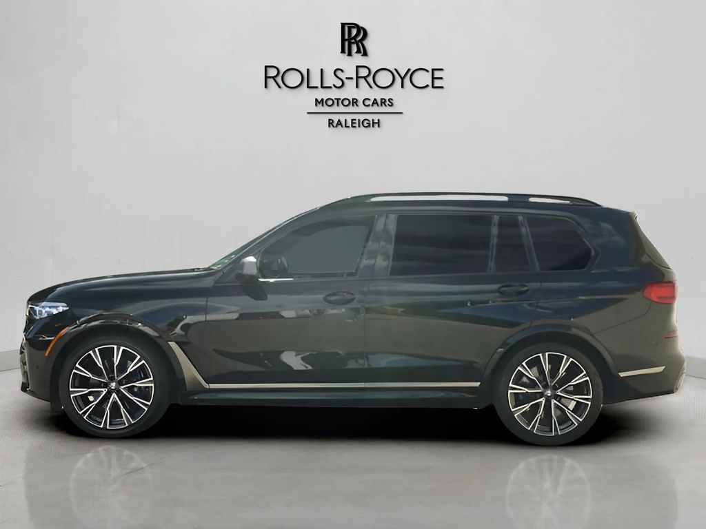 Used 2021 BMW X7 M50i with VIN 5UXCX6C03M9J00018 for sale in Raleigh, NC