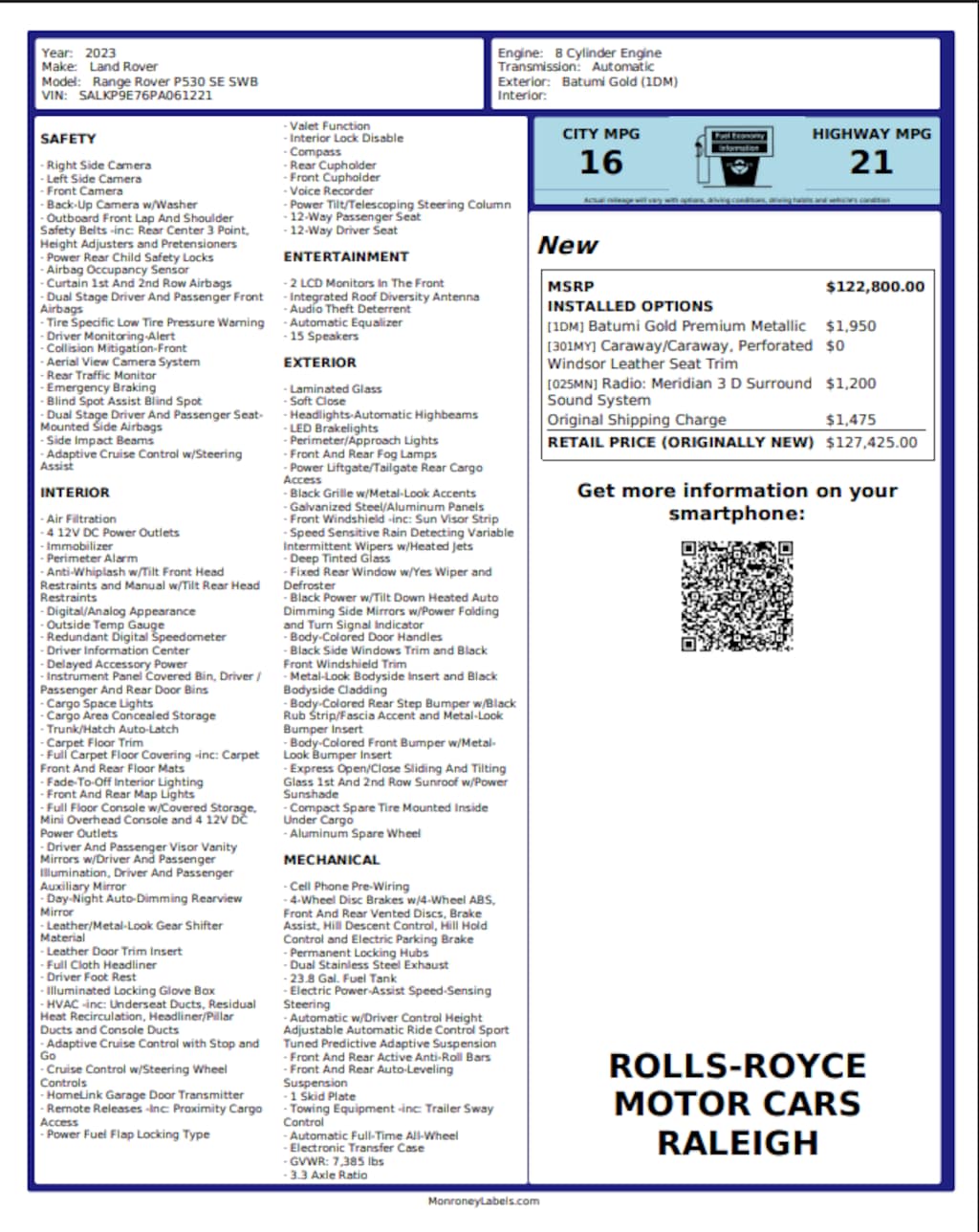 Used 2023 Land Rover Range Rover SE SUV