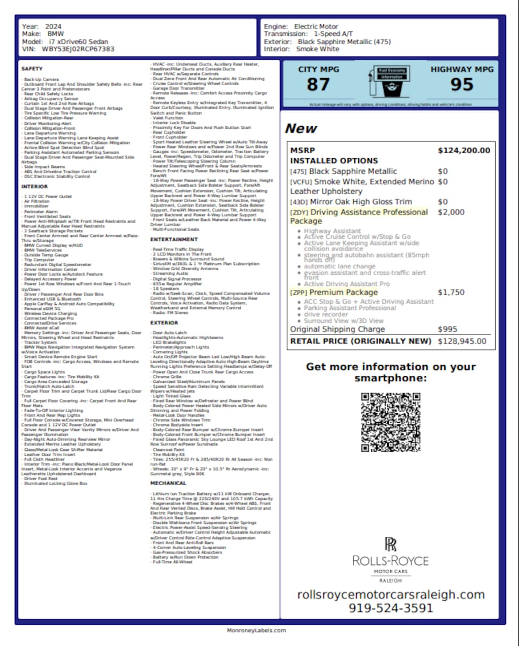 Used 2024 BMW i7 xDrive60 Sedan