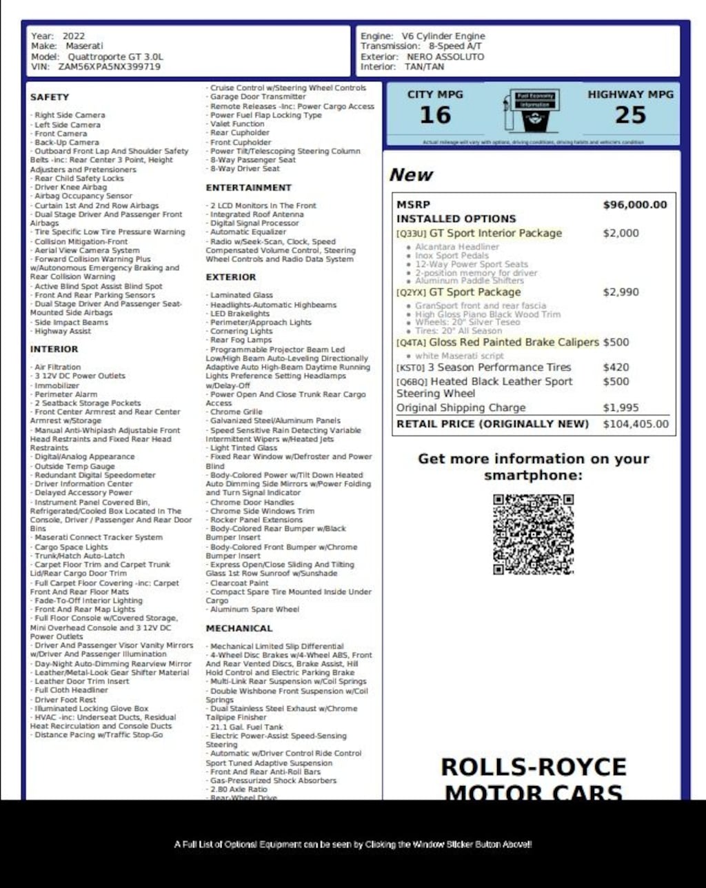 Used 2022 Maserati Quattroporte GT Sedan