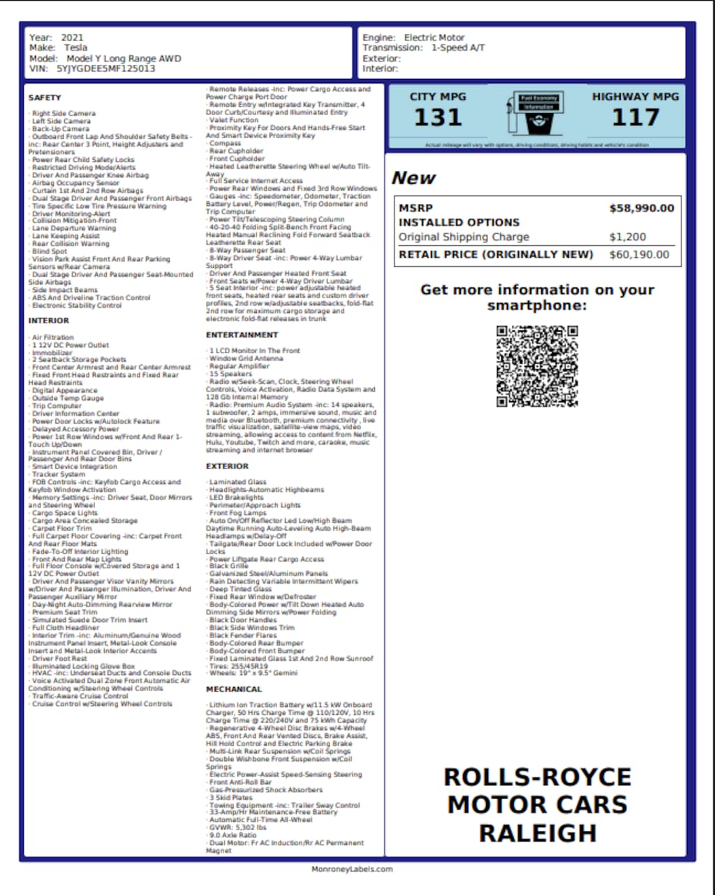 Used 2021 Tesla Model Y Long Range SUV