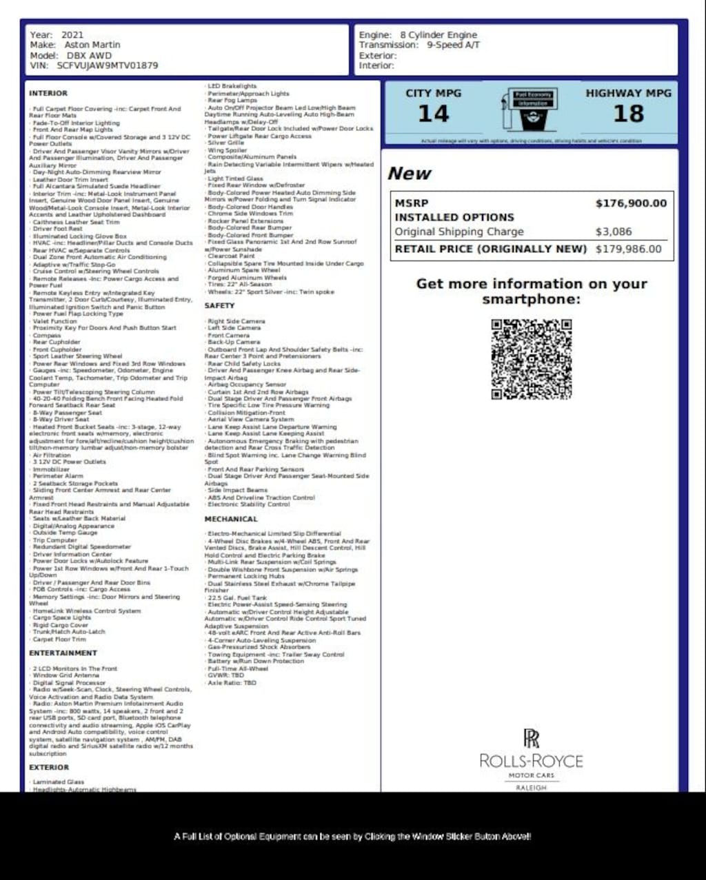 Used 2021 Aston Martin DBX Base SUV