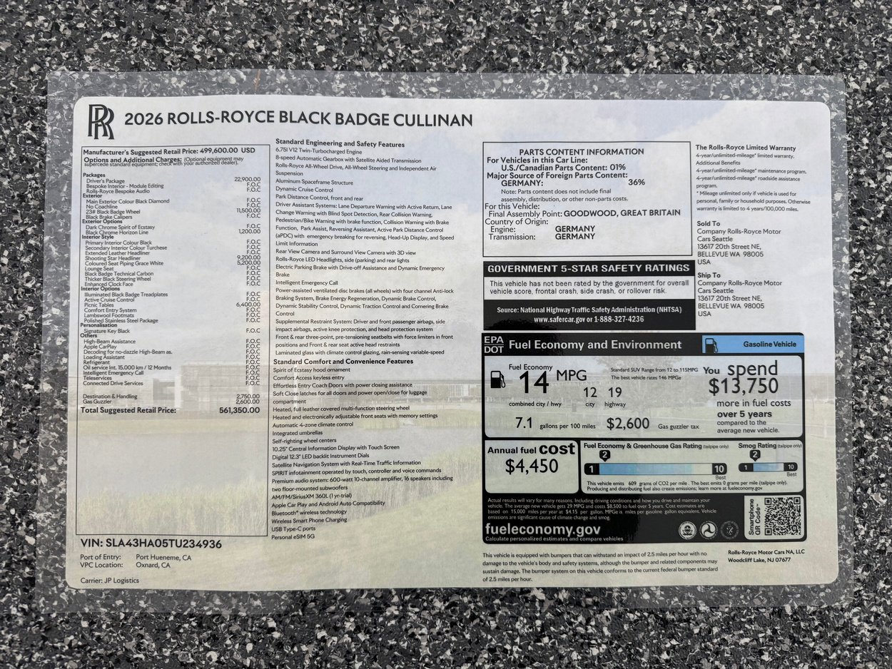 2026 Rolls-Royce Cullinan Black Badge - Photo 50