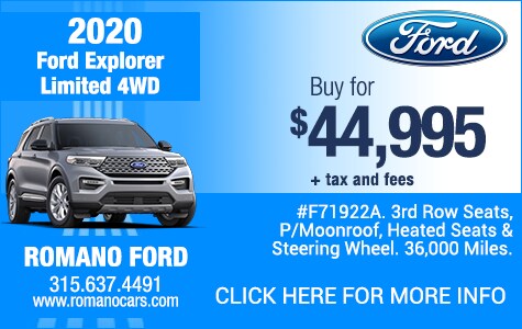 Used 2020 Ford Explorer Limited 4WD