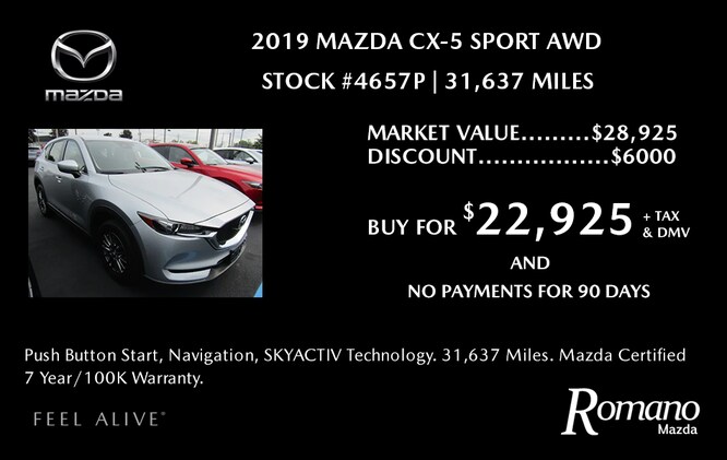 Mazda Certified 2019 CX-5 Sport AWD