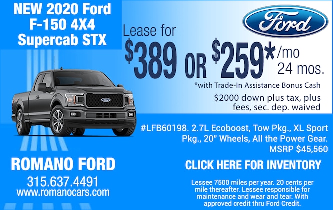 2020 F-150 4x4 STX SuperCab Leases 2020 F-150 4x4 STX SuperCab Leases