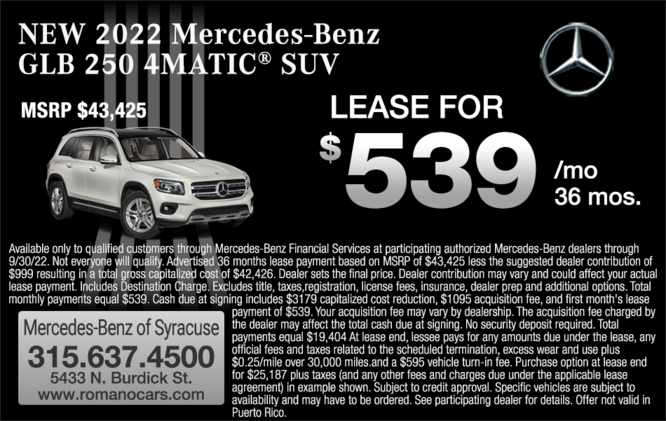 New 2022 Mercedes-Benz GLB 250