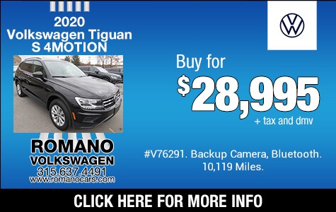 Used 2020 VW Tiguan S 4MOTION